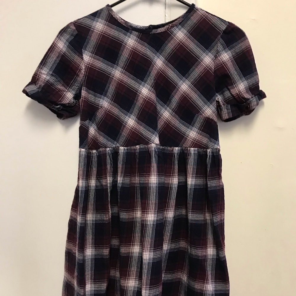 ASOS plaid baby doll dress